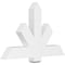 Ekena Millwork Kennewick Architectural Grade PVC Gable Bracket, 48"W x 30"H x 4"D x 6"F, 15/12 Pitch GBP048X30X0406KEN00 - alternate 1